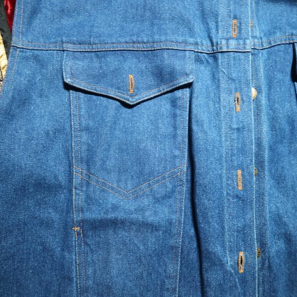 Elisabeth by Liz Claiborne Barn Jacket Patchwork Sleeve Street Style Y2K Artzy - Picture 6 of 10